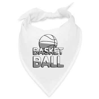 BASKETBALL + Basket Ball - Sport - Bandana - Weiß - Vorne