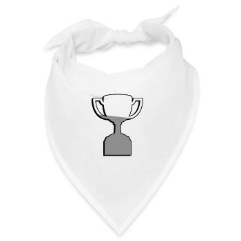Trophäe - Illustration - Bandana - Weiß - Vorne