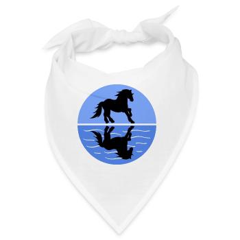 Islandpferde Pferdenarr Pferde Reiten Stute - Bandana - Weiß - Vorne