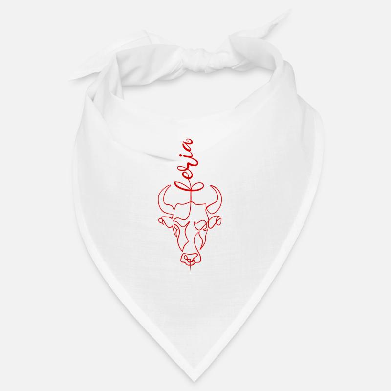 Feria taureau single line art Bandana