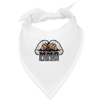 MMA Bandagen kämpfen gegen Mixed Martials Arts - Bandana - Weiß - Vorne