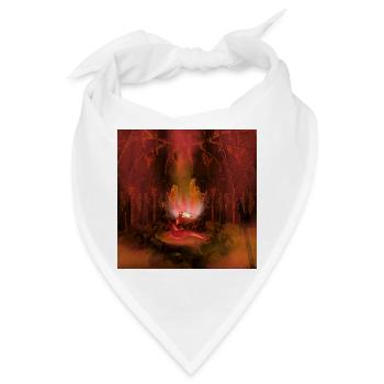 Tanzen in der dunklen Nacht - Bandana - Weiß - Vorne