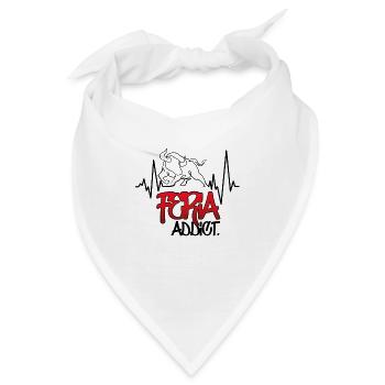 Feria-süchtiger Herzschlag - Bandana - Weiß - Vorne