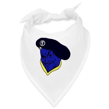 Alpenjäger - Blauteufel - Französische Armee - Bandana - Weiß - Vorne
