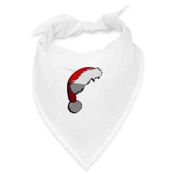 Weihnachtsmann Mütze | Zipfelmütze - Illustration - Bandana - Weiß - Vorne