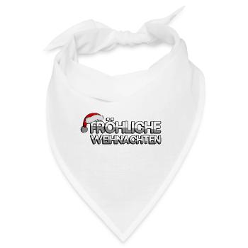 FRÖHLICHE WEIHNACHTEN + Zipfelmütze - Weihnachten - Bandana - Weiß - Vorne