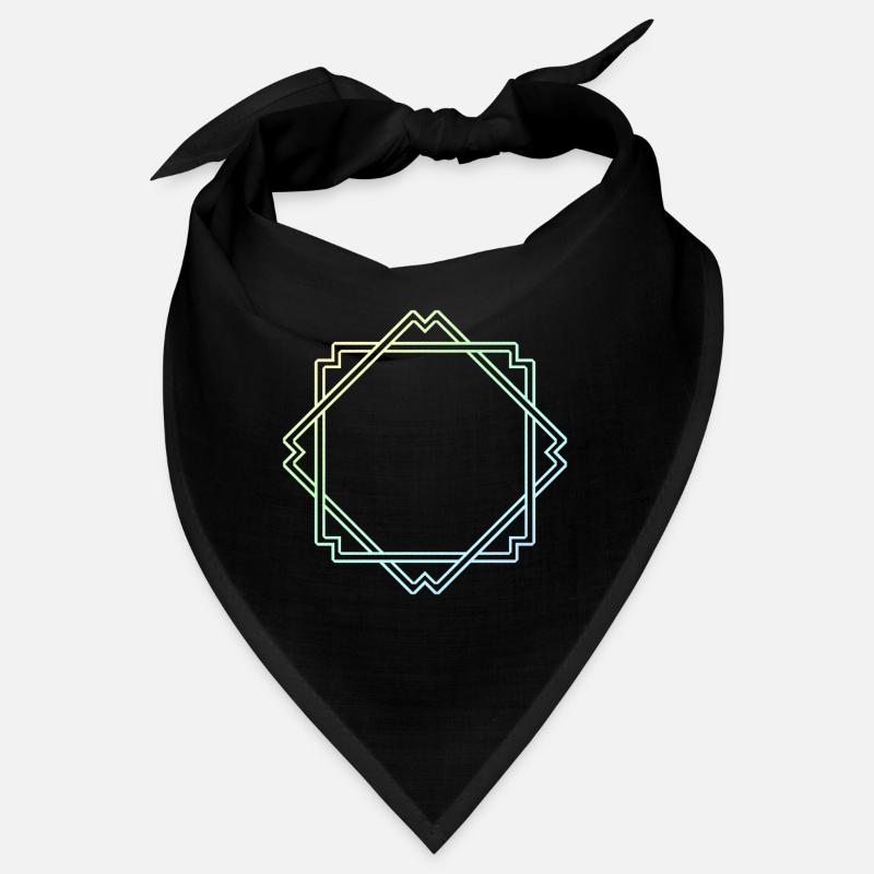 Bunter Quadratischer Rahmen Deko Bandana