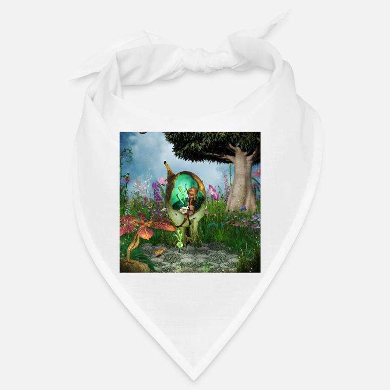 Petite fée avec son chat Bandana