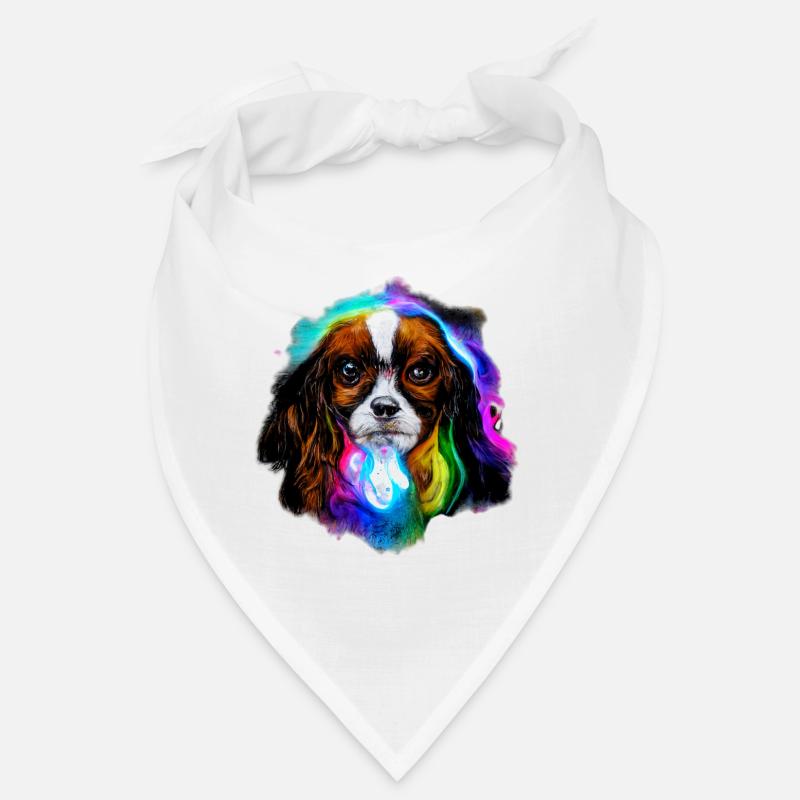 Cavalier King Charles Spaniel Design en couleur Bandana