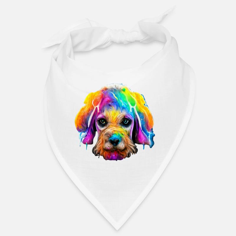 Cockapoo design in color Bandana