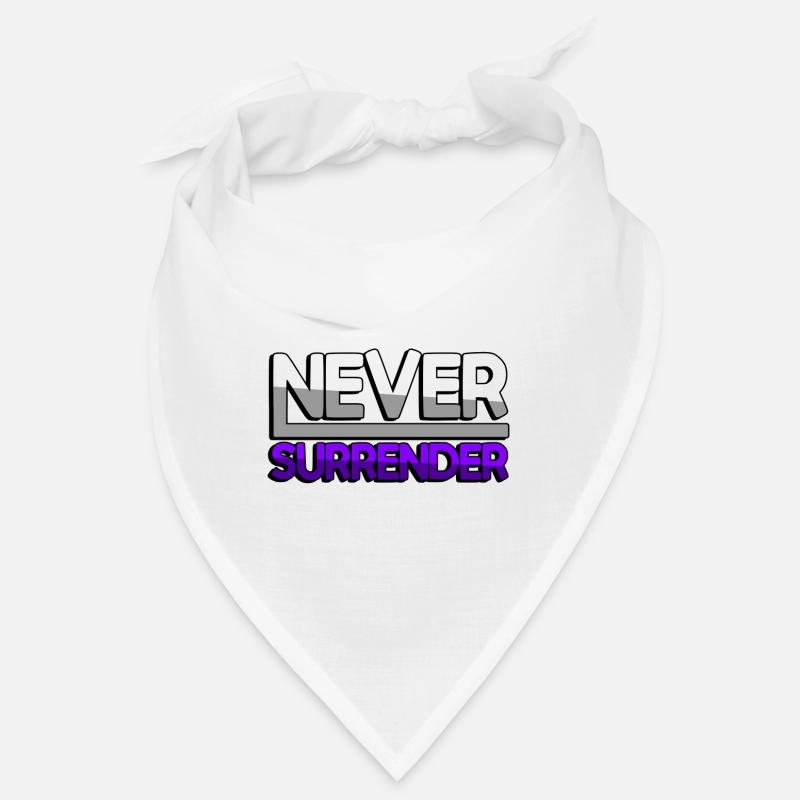 NEVER SURRENDER (Purple) - Gaming Bandana
