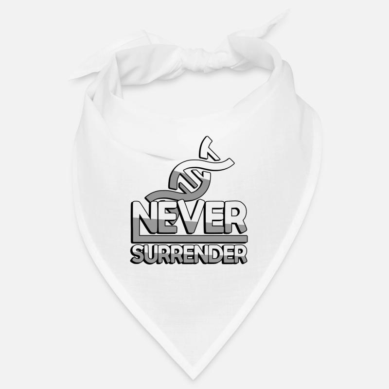 NEVER SURRENDER (White) + DNA - Gaming Bandana