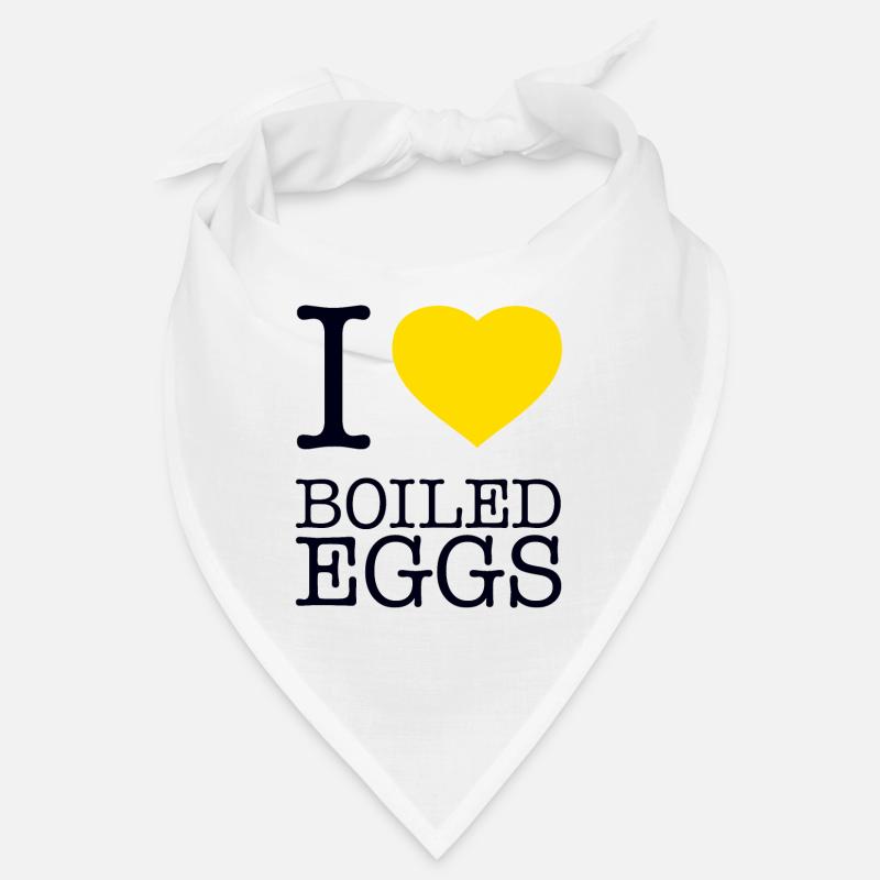 I LOVE BOILED EGGS Eier Bandana