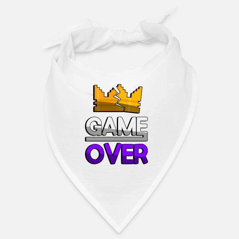 GAME OVER (Lila) + King Crown - Gaming Bandana