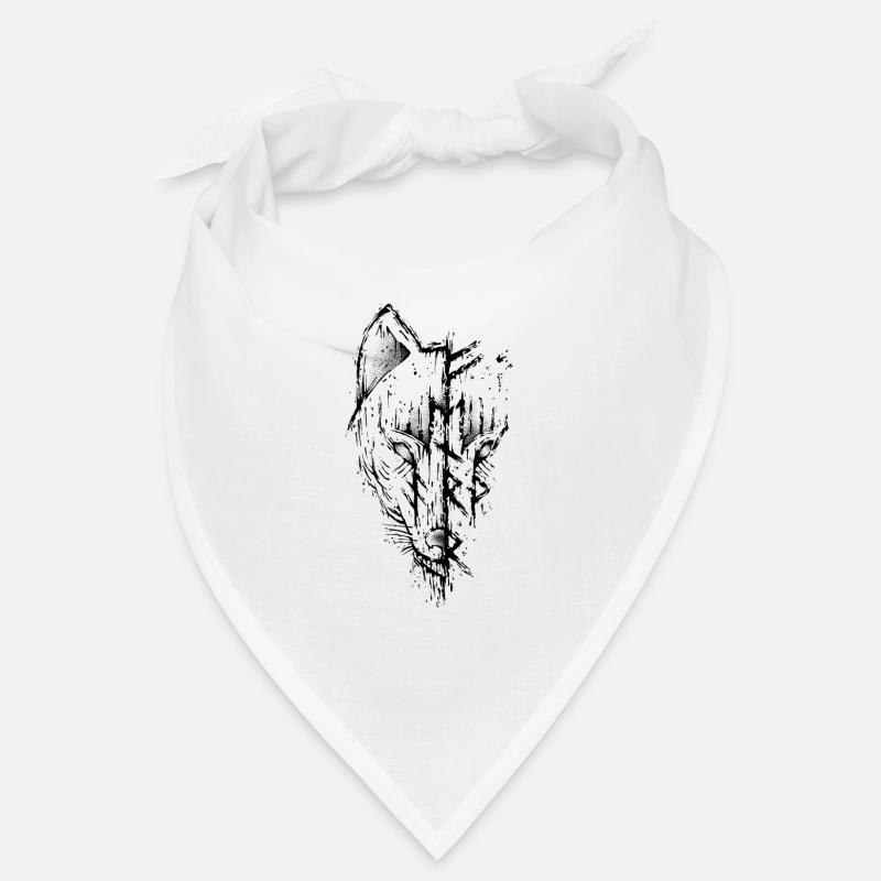 Wolf Fenrir Wikinger Müllfuthark Rune Bandana
