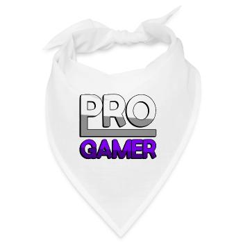 PRO GAMER (Lila) - Gaming - Bandana - Weiß - Vorne