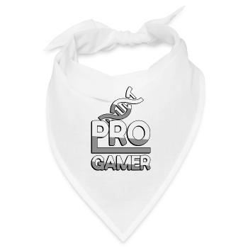 PRO GAMER (Weiß) + DNA - Gaming - Bandana - Weiß - Vorne