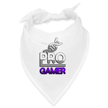 PRO GAMER (Lila) + DNA - Gaming - Bandana - Weiß - Vorne