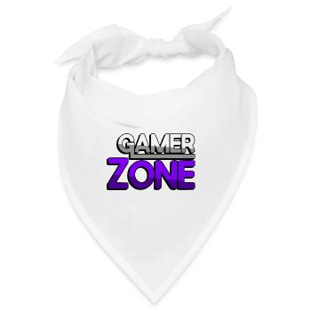 GAMER ZONE (Lila) - Gaming - Bandana - Weiß - Vorne