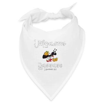 Christian Design Entladen von Gepäck Hebräer 12 - Bandana - Weiß - Vorne