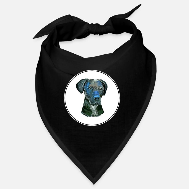 Illustration de l’aquarelle stephens Cur Dog Bandana