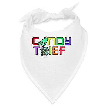 Süß Bonbon Süßigkeiten Nachspeise Statement - Bandana - Weiß - Vorne
