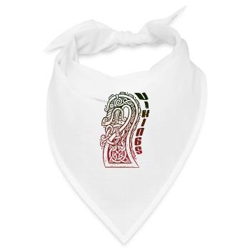 Wikinger Nordic Drakkar Kopf - Bandana - Weiß - Vorne