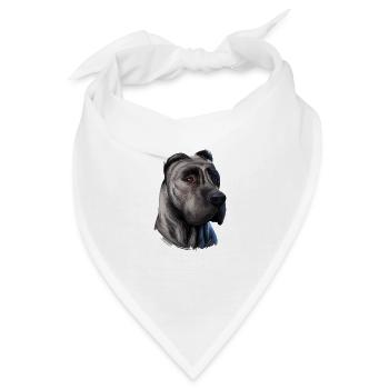 Perro de Presa Canario Hund Aquarell Illustration - Bandana - Weiß - Vorne