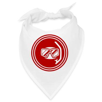 Taucherbrille Silhouette - Bandana - Weiß - Vorne