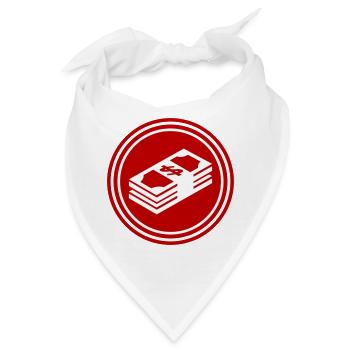 Geld Money silhouette - Bandana - Weiß - Vorne