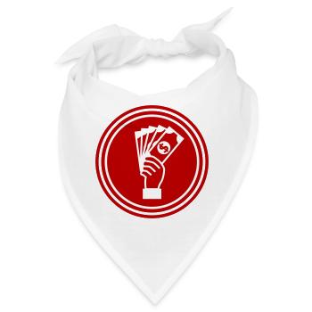 Geld Money silhouette - Bandana - Weiß - Vorne