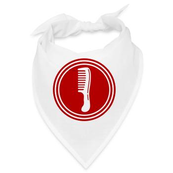 Kamm Friseur icon - Bandana - Weiß - Vorne