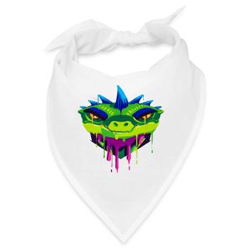 Ein Schönes und Lustiges Troglodyte Drache Design - Bandana - Weiß - Vorne