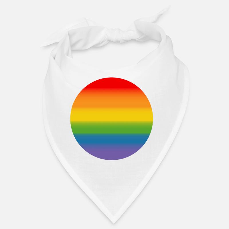 Regenbogen Verlauf Round Bandana