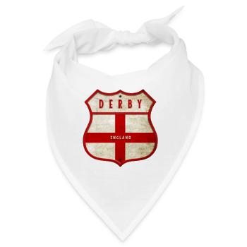 Derby England Wappen - Bandana - Weiß - Vorne