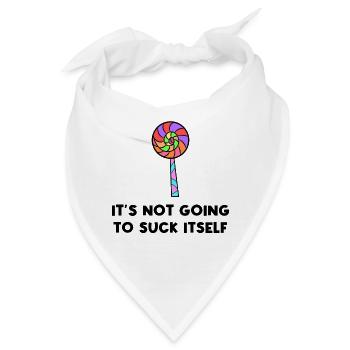Süßigkeiten Statement Lecker Nachspeise Naschen - Bandana - Weiß - Vorne