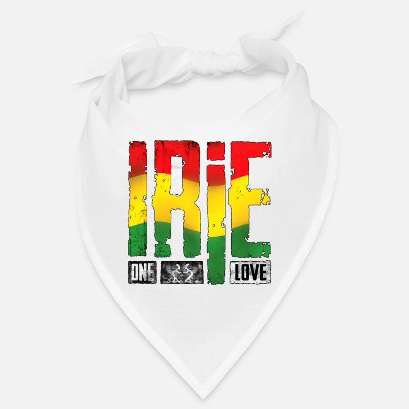 Vibrantes Reggae-Design mit Regenbogenfarben Bandana