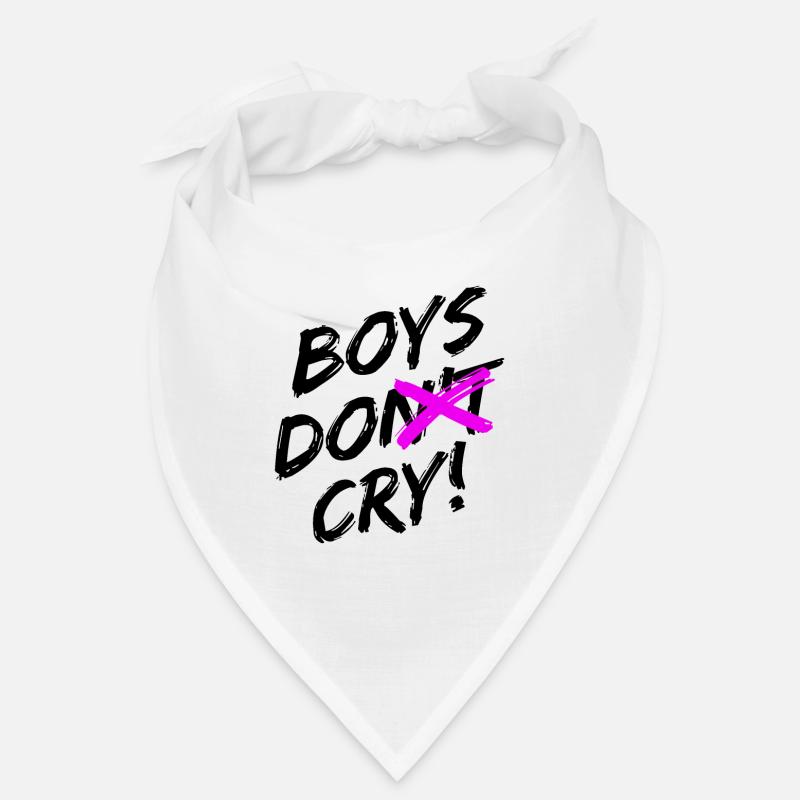 Boys Do Cry! Black design Bandana
