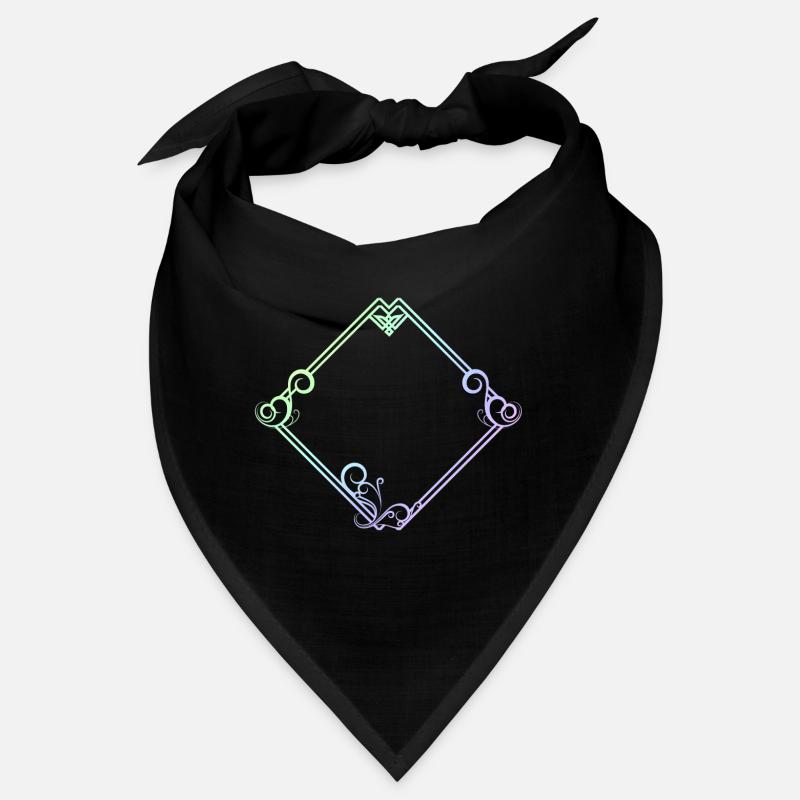 Bunte Ornamente Rahmen Bandana