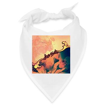 wunderbares Blumendesign - Bandana - Weiß - Vorne