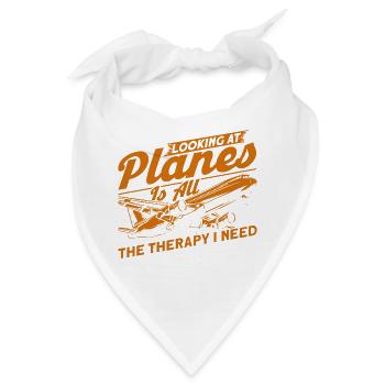 Flugzeug Pilot Flugzeuge Flugzeug Landung Geschenk - Bandana - Weiß - Vorne