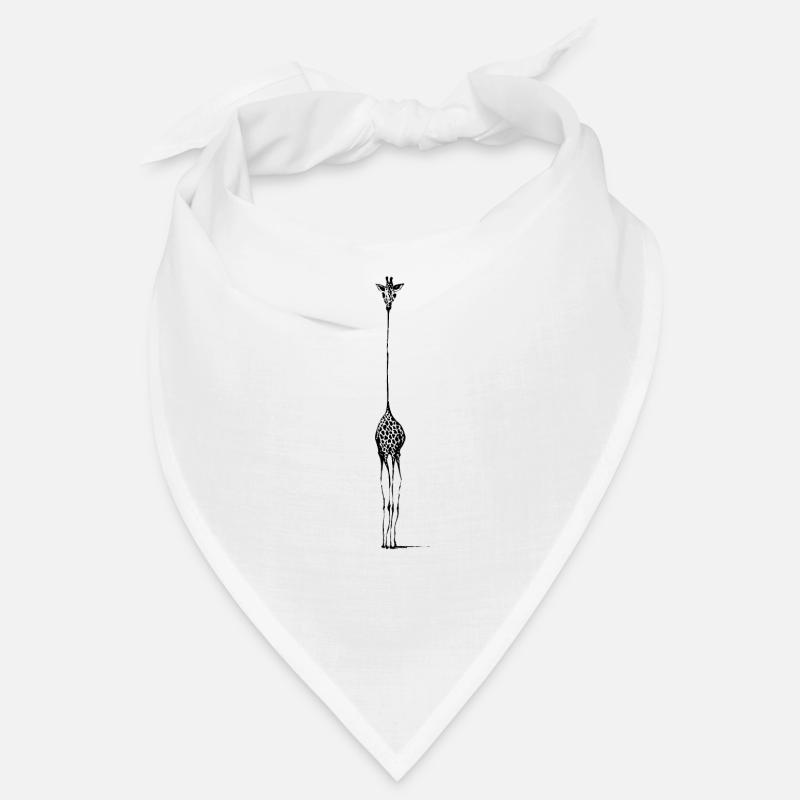 Giraffe - abstract minimalist drawing Bandana