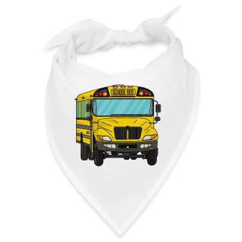 Schulbus - Bandana - Weiß - Vorne