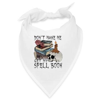 Horror Zauberei Magie Halloween T-Shirt Geschenk - Bandana - Weiß - Vorne