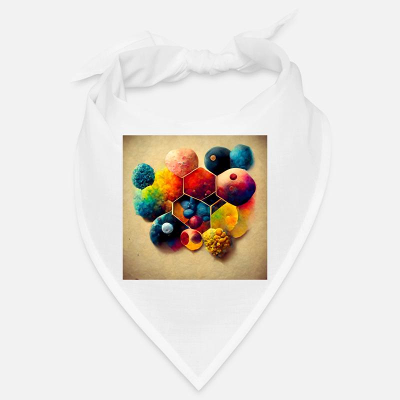 Ein Puzzle mit Molekülen Bandana