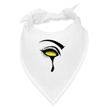 Radioaktives Logo im Auge - Bandana - Weiß - Vorne
