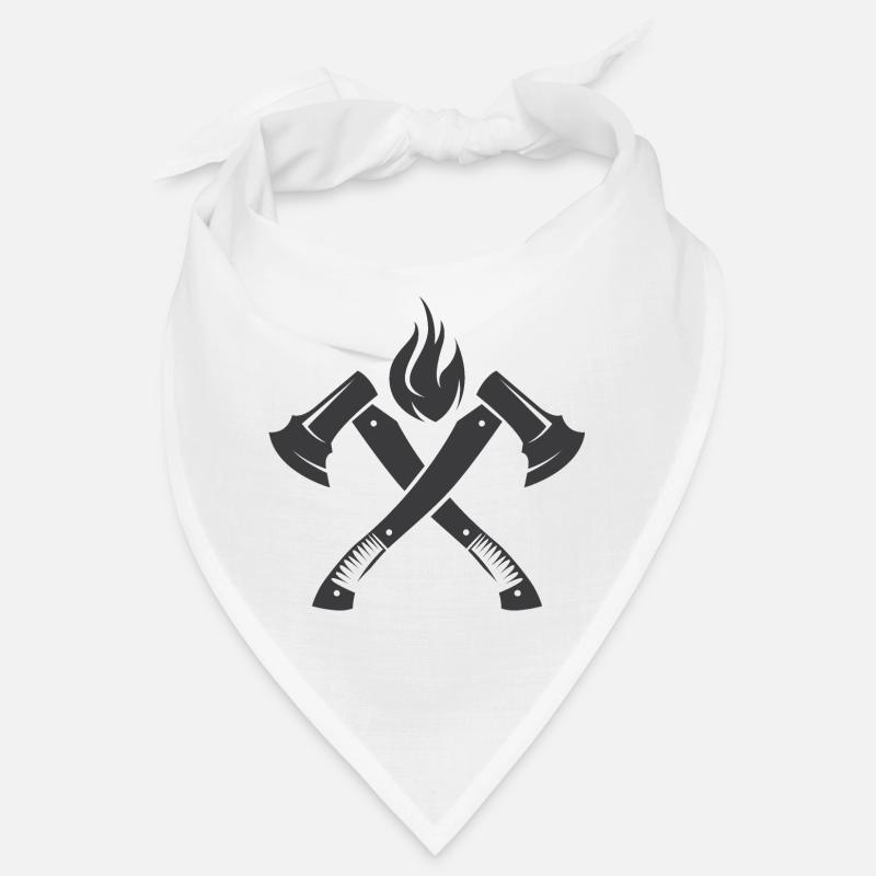 Axe Fire Fire Brigade Flame Symbol Operation Icon Bandana