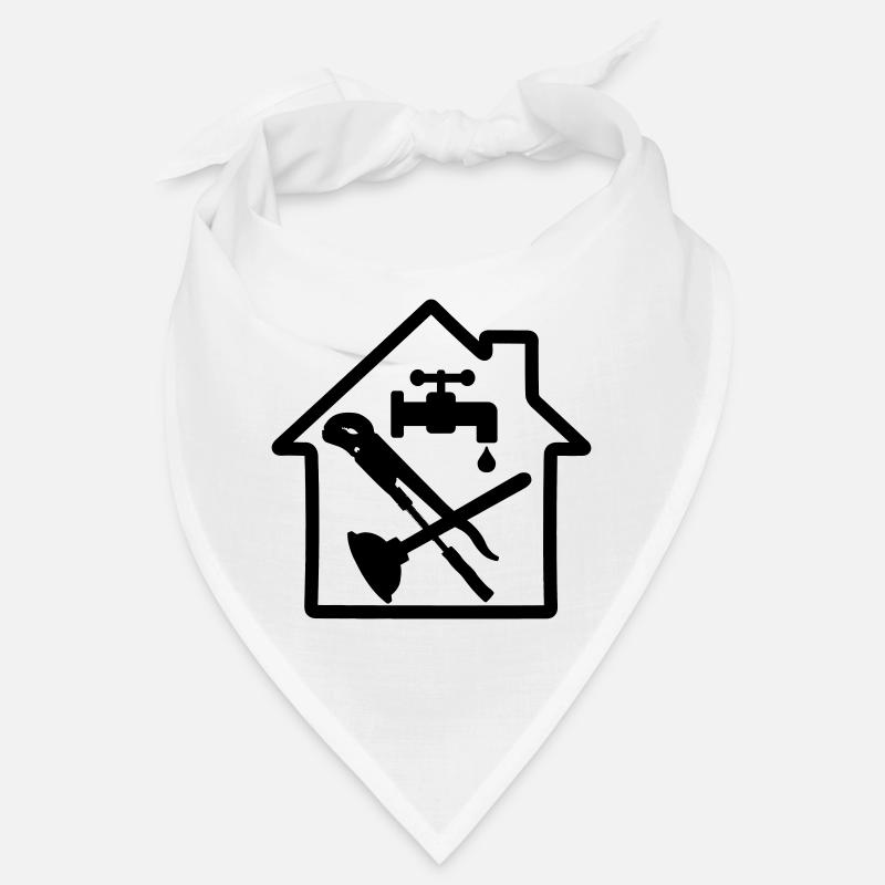 Tools logo plumber in cottage 2 Bandana