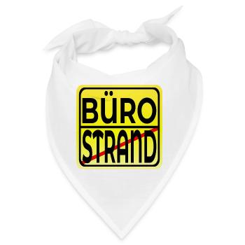 Büro Strand - Bandana - Weiß - Vorne