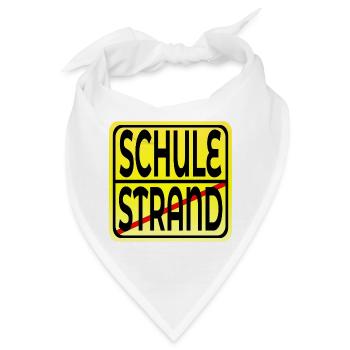 Ferienende Schulanfang - Bandana - Weiß - Vorne